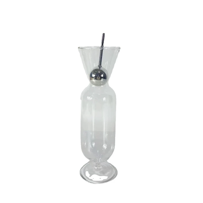 

Modern simple European crystal silver glass wine set wine glass ornament