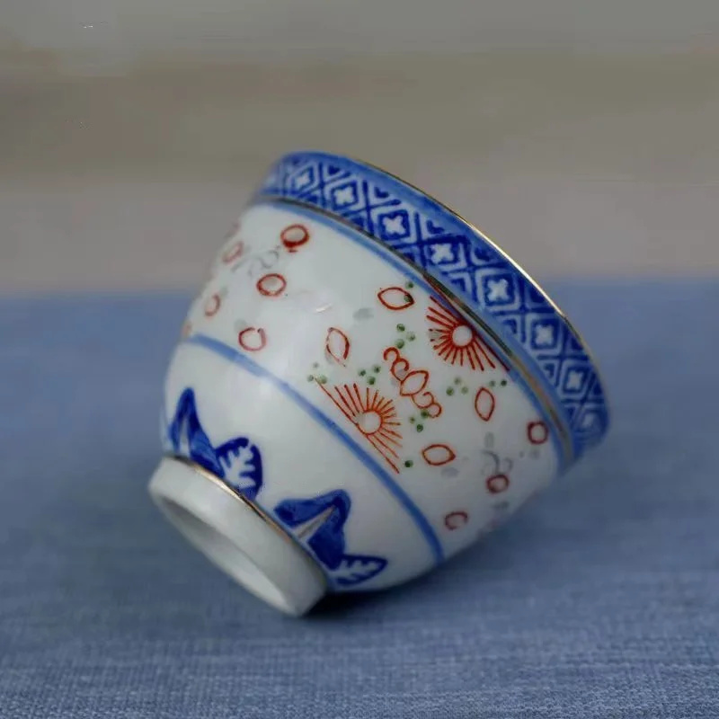 

Chinese made multi-color porcelain tea cup master craftsmanship tea cup