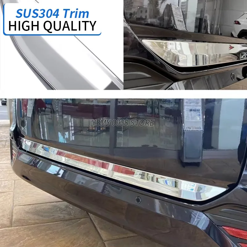 1PCS Car Exterior Chrome Rear Trunk Molding Cover Trim Rear Gate Trim for Voxy Noah 90 2022 Stainless Steel Accessories