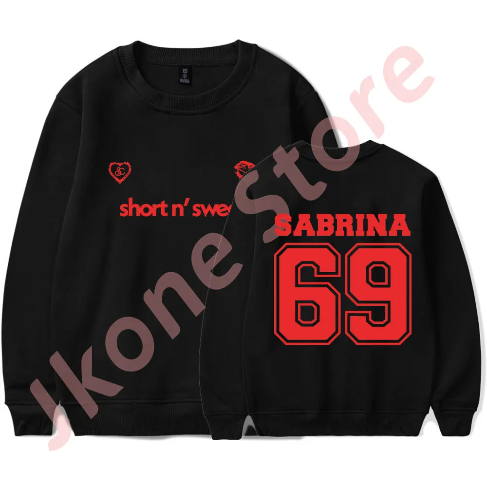 

Sabrina Carpenter 69 Logo Merch Crewneck Sweatshirts Cosplay Women Men Fashion Long Sleeve T-Shirts