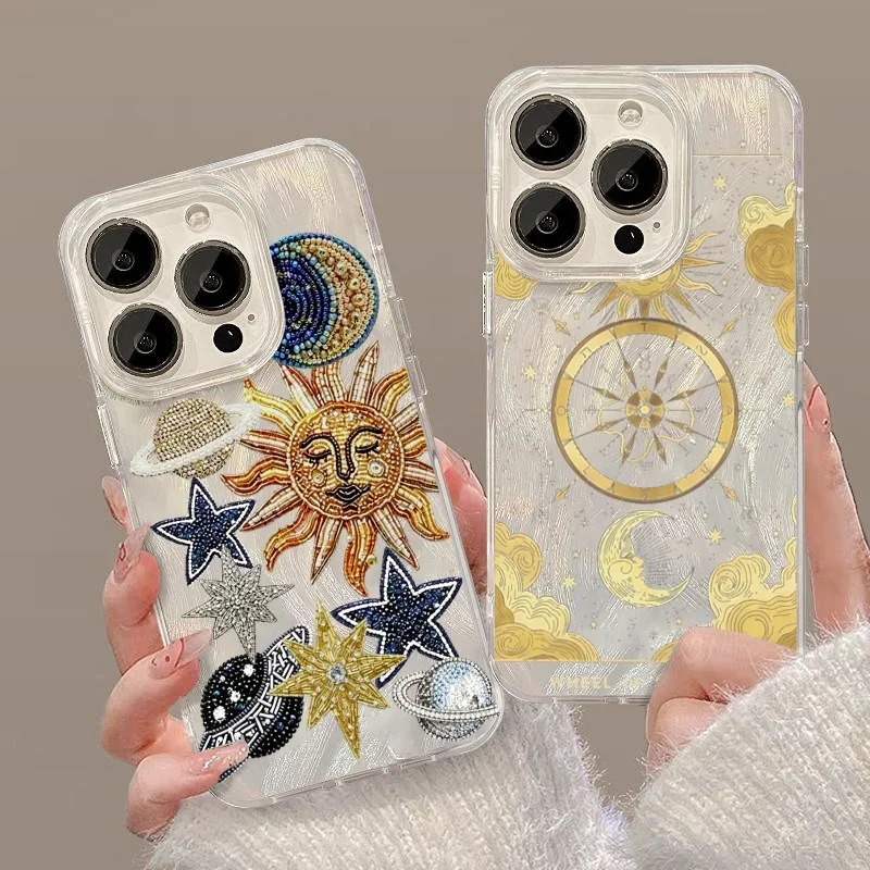 Cool Punk Angel Sun Phone Case For Samsung Galaxy A14 A15 A54 A26 A24 A05 A05S A06 A25 A53 A52 A32 S21 S22 Ultra Clear Cover