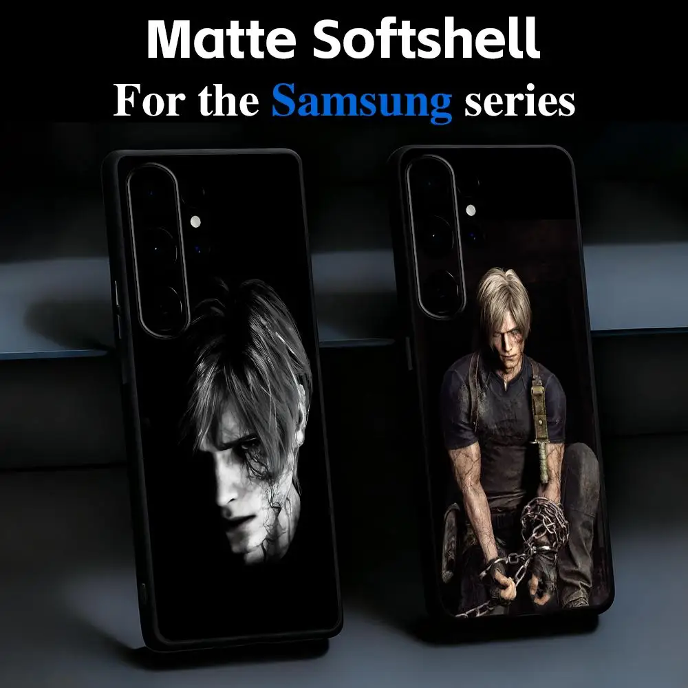 Hot Leon Resident Evil Game Phone Case For Samsung Galaxy S26 S25 S24 S23 S22 S21 Plus Ultra Fold A Soft Black