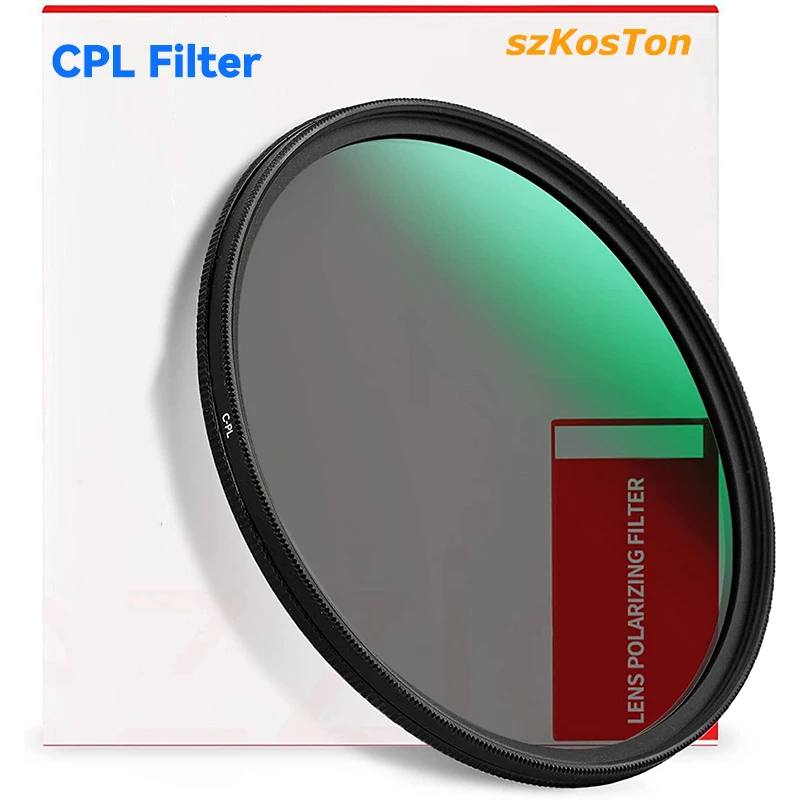 Filtr CPL 37 43 46 40,5 49 52 55 58 62 mm 67 mm 72 mm 77 82 mm Filtr polaryzacyjny z polaryzacją kołową do Canon Nikon Sony Fujifilm
