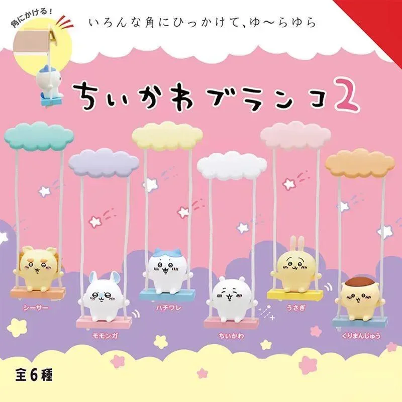 

Cartoon Chiikawa Figures Anime Blind Box Hachiware Usagi Cat Rabbit Swing Animal Model Table Ornaments Kids Toy Birthday Gifts