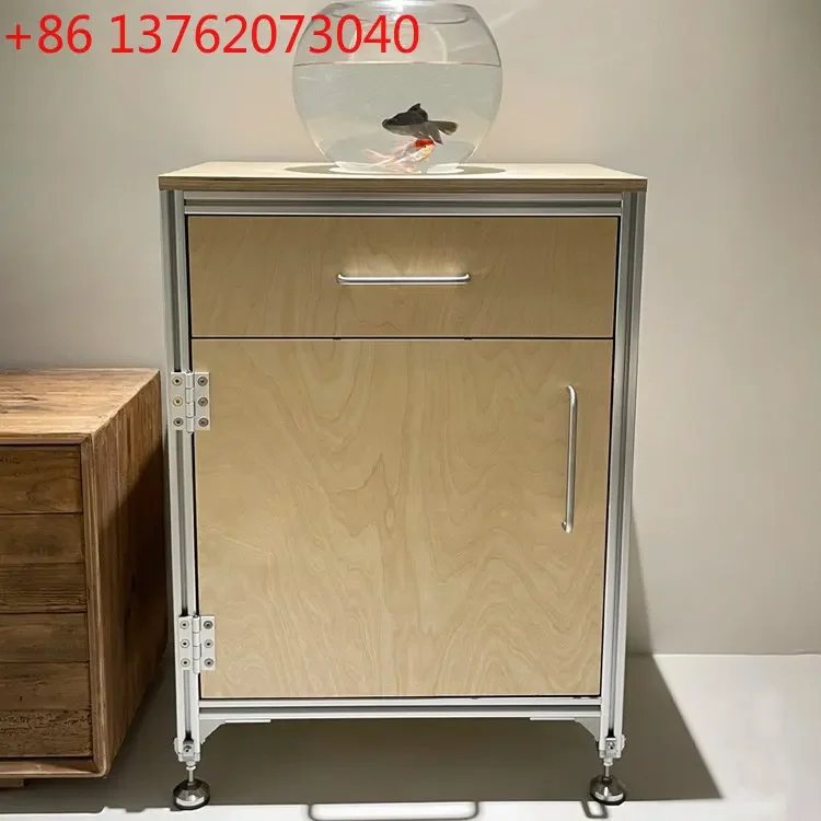 Aluminum profile marine panel dining side cabinet living room locker multi-functional cabinet