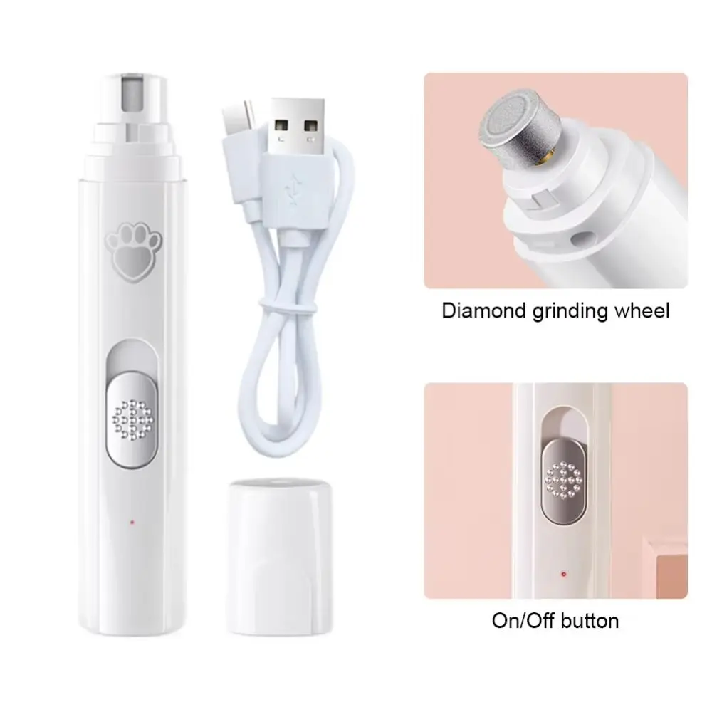 

2 Speed Pet Electric Nail Clipper Painless Low-Noise Pet Nail Grinder Wear-Resistant Durable Pet Nail Trimmers