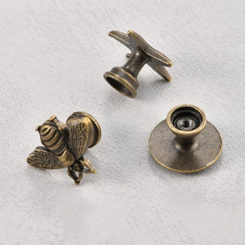 1Pcs Modern Pull Handle Zinc Alloy Starfish Handle, Vintage Creative Starfish Drawer and Dresser Handles Antique Bronzed Knobs