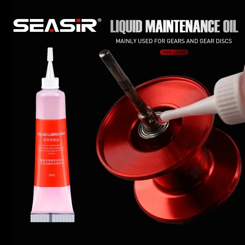 SEASIR Protective Grease (20ml) + Lubricant Oil For Fishing Reel Bearing Maintenance Oil Fishing Tool (20ml X 2 Pcs)