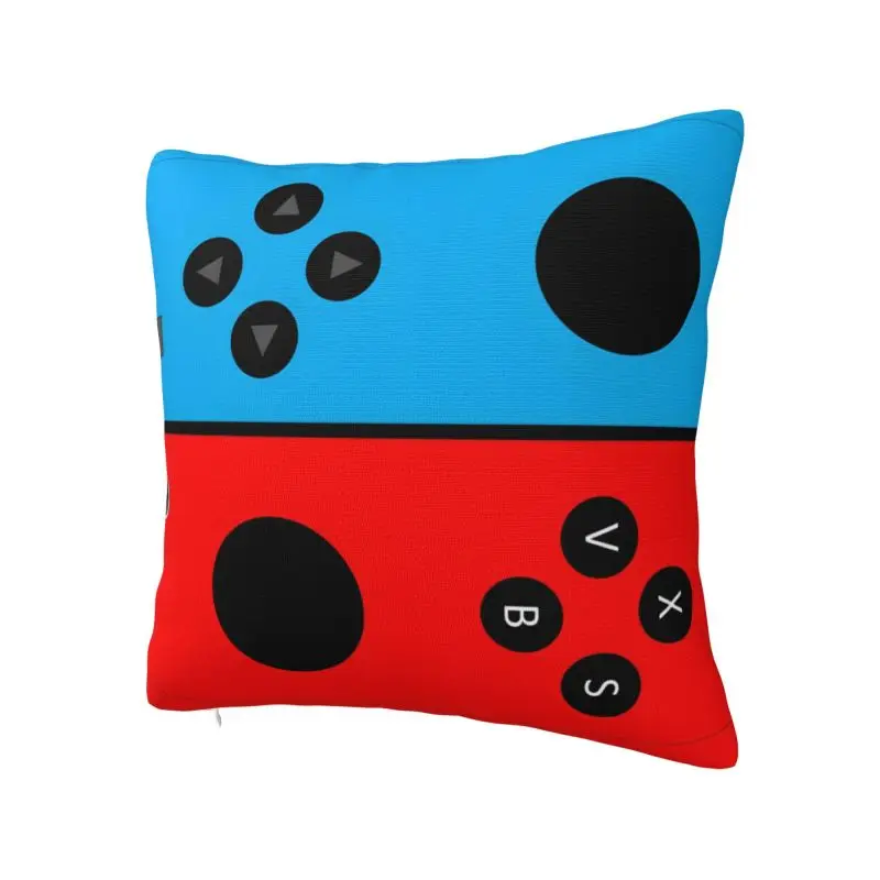 Custom Gamer Gaming Controller Pillow Video Game Lover Gift Cushions for Sofa Square Pillowcase