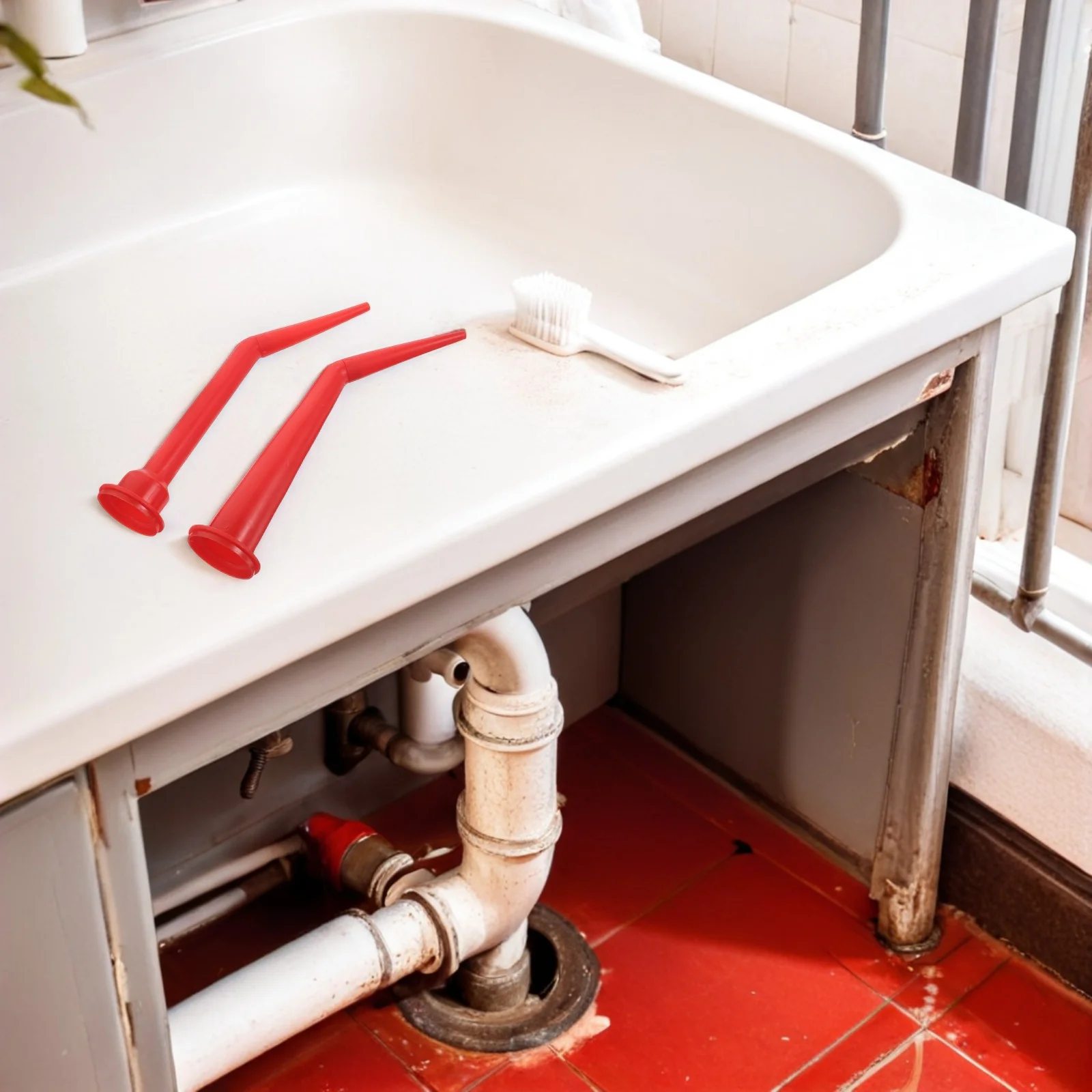 6 قطعة السد فوهة تمديد أنبوب البلاستيك مانع التسرب قضيب تلميح ل الزجاج الغراء الستار جدار البناء Diy بها بنفسك إصلاح المنزل