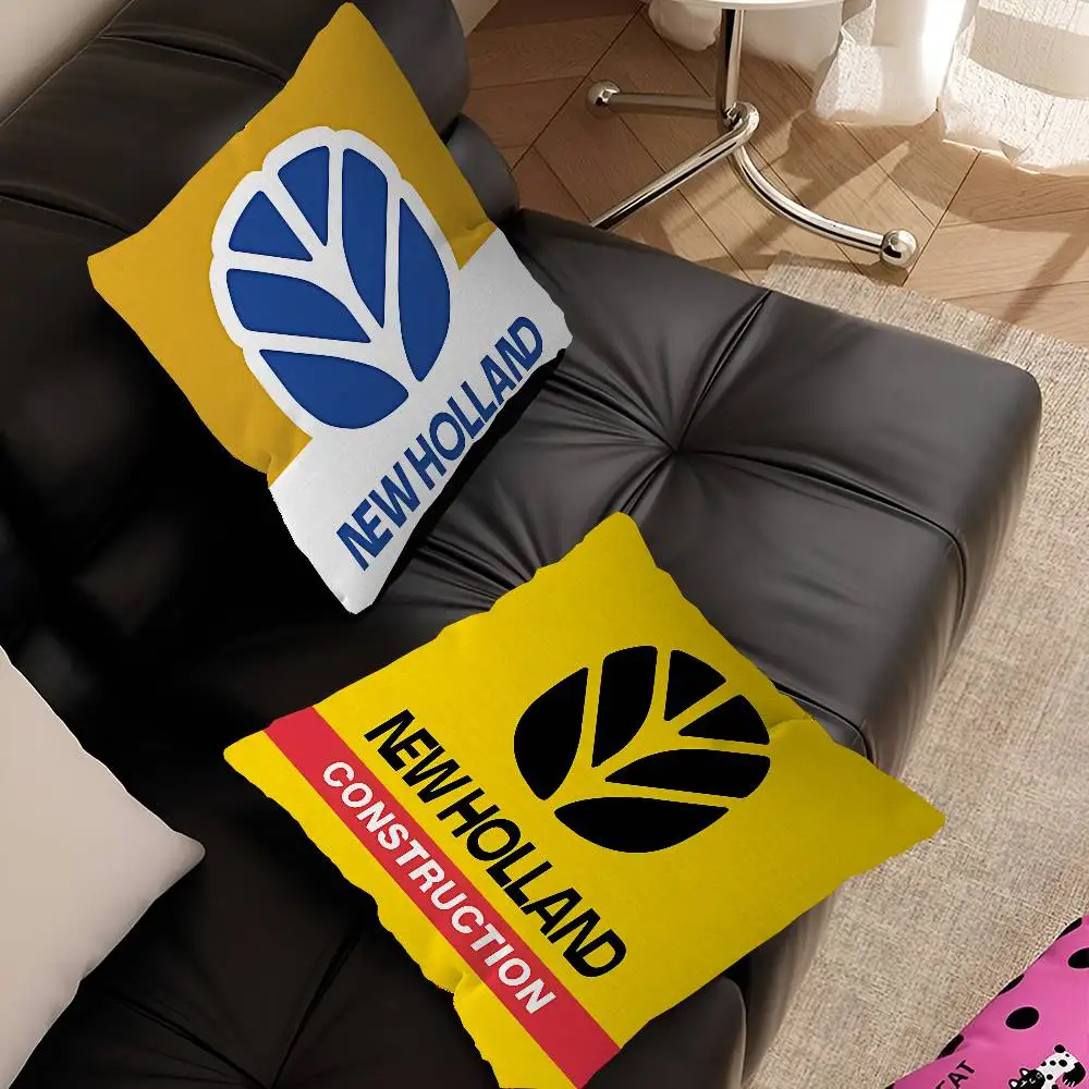 New Holland Logo Office Cushion Pillowcase Car Cushion Cover45X45CM Lumbar Pillowcase Sofa Pillowcover