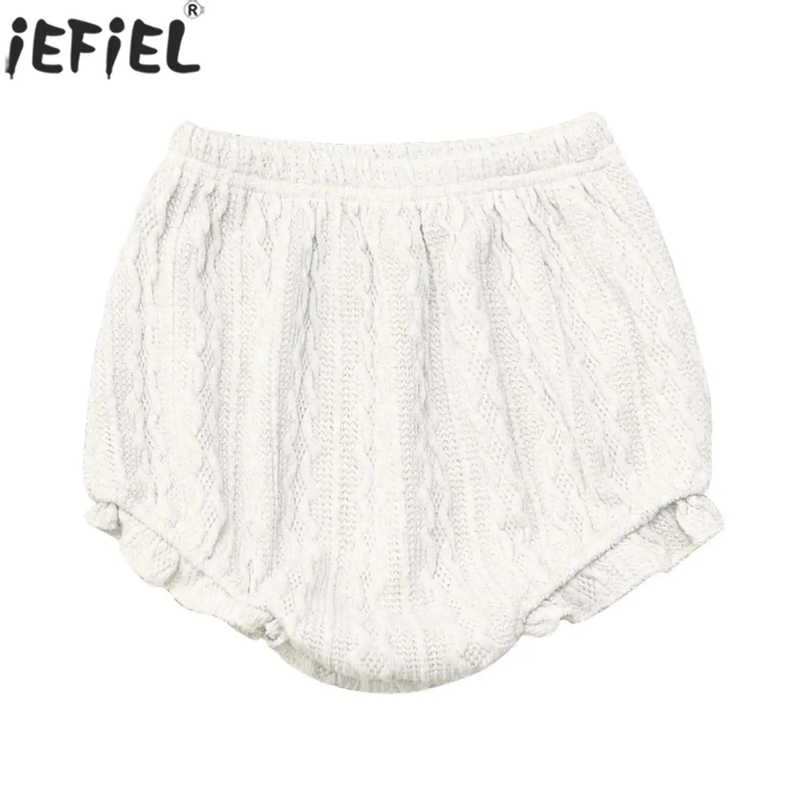 6-24M Baby Girls Spring Autumn Casual Knitted Shorts Soft Cozy Bloomers PP Pants Training Underpants Diaper Cover Daily Wear