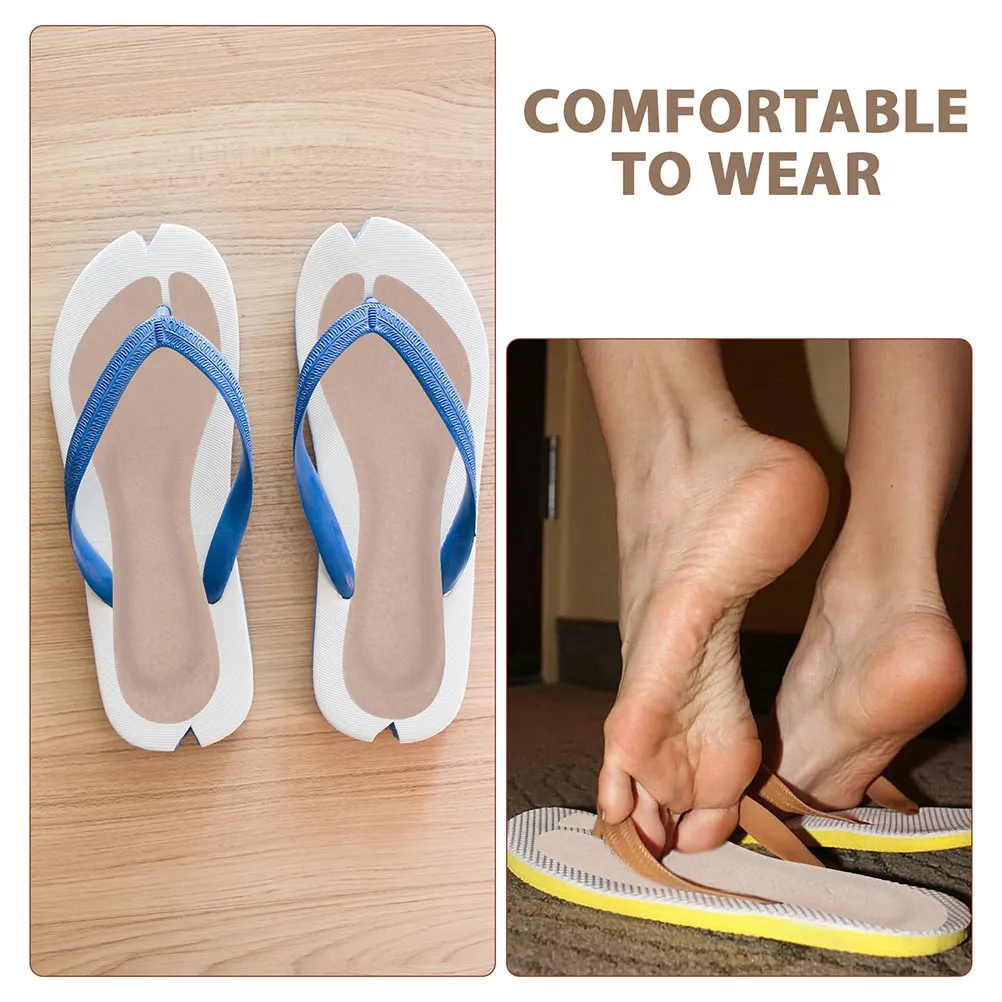 1Pair Artificial Sandals Insoles Self-Adhesive Comfortable Shockproof Foot Cushions Anti-Slip Sandal Inserts for Women