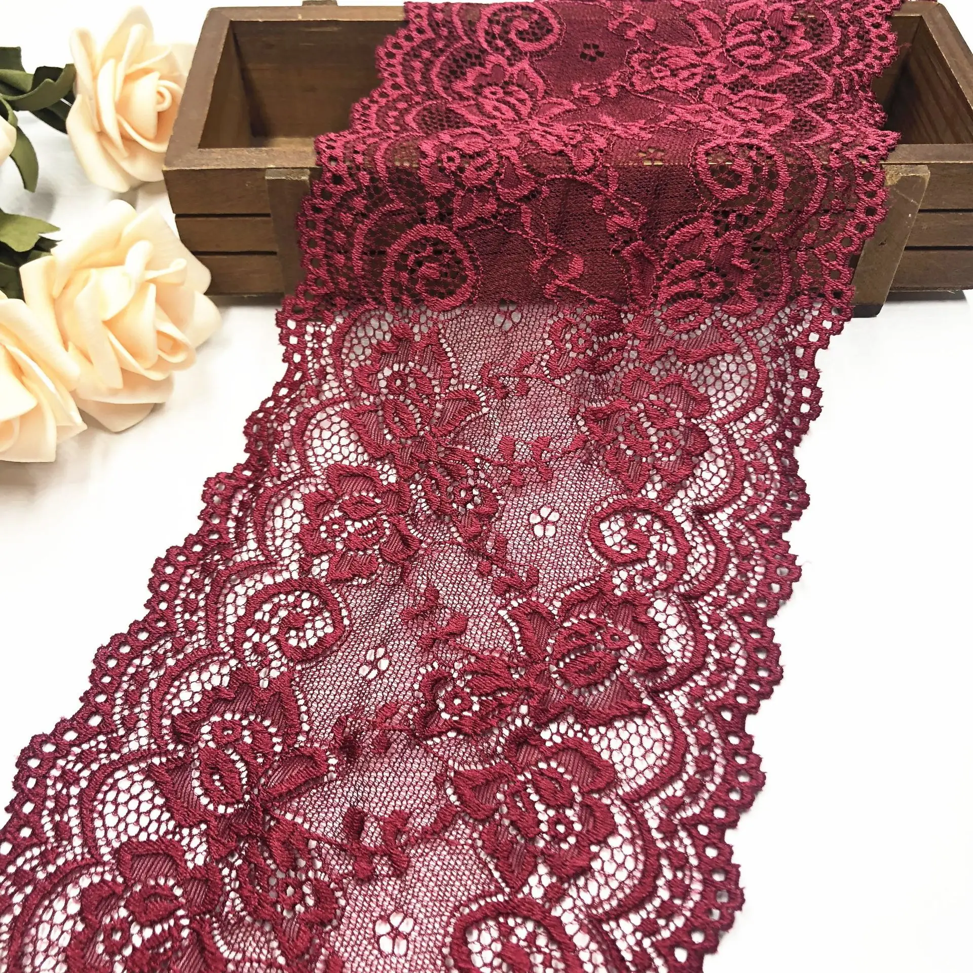 5Meters High Quality Stretch Elastic Lace Ribbon