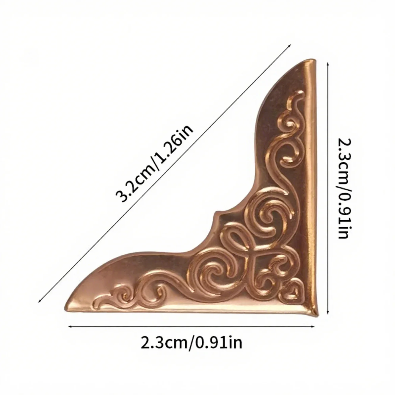 200 Buah Sudut Foto DIY, Pelindung Papan K Poster Logam, Sudut Pelindung Buku dan Kartu