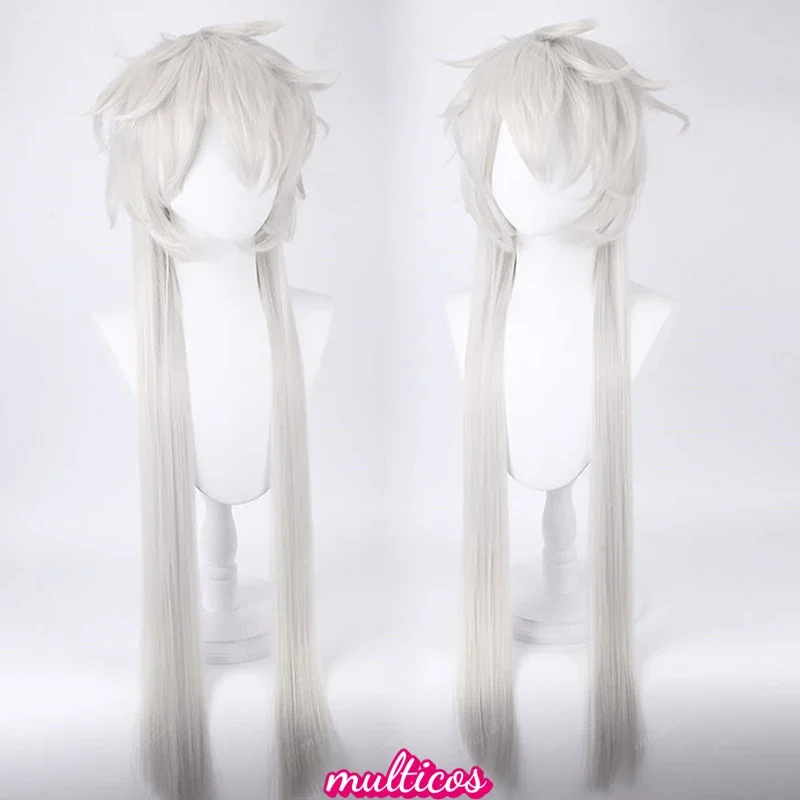 Anime 65CM Long Anime Kuroshitsuji Black Butler Undertaker Wigs Under taker Heat Resistant Hair Cosplay Wig   Wig Cap