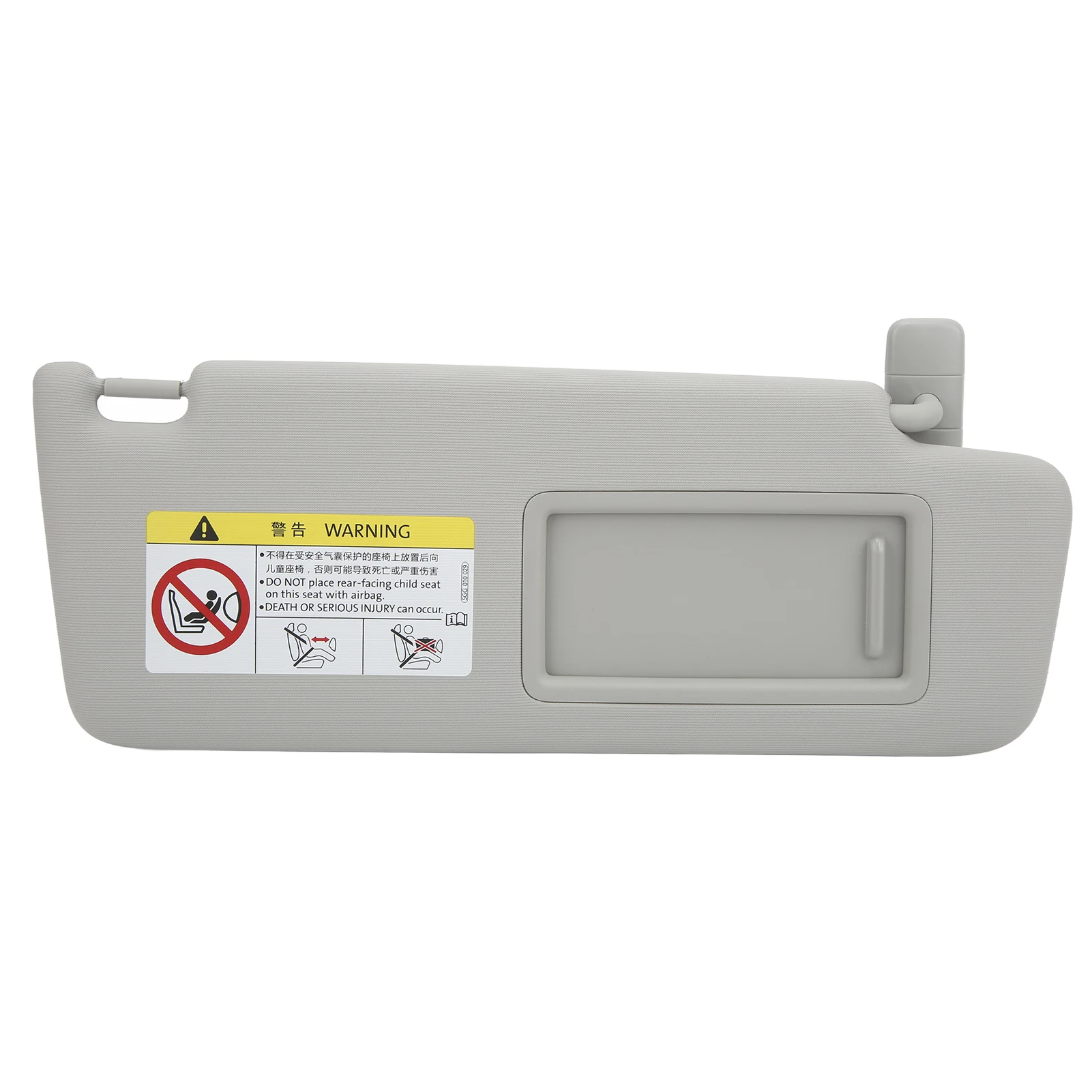 

5GG857552 Car Front Inner Sun Visor Right 5GG857552 Gray ABS Plastic Cloth Replacement for MK7 2014‑2017 Front Right Sun Visor