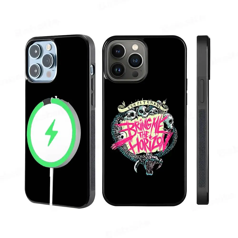 

B-Bring M-Me The B-BMTH H-Horizon For Magnetic Phone Case For IPhone 17 16 15 14 13 12 11 Plus Pro Max PC+TPU Cover