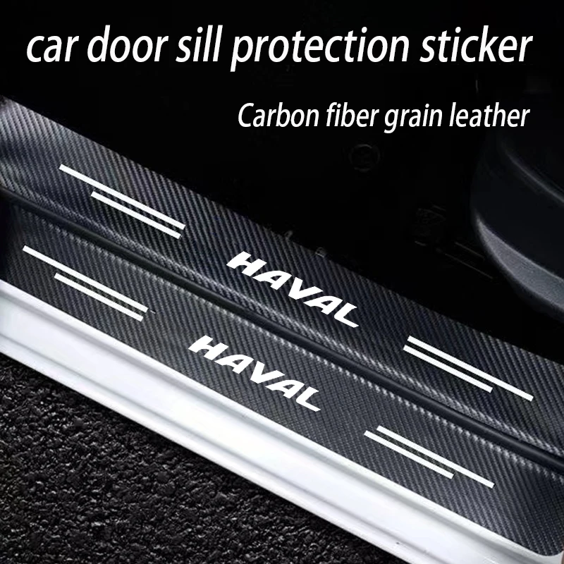 Auto Threshold Guard SEAMETAL Car Stickers Door Edge Protector For Haval H1 H2 H3 H6 H7 H9 M6 F7X Jolion Great Wall Accessories