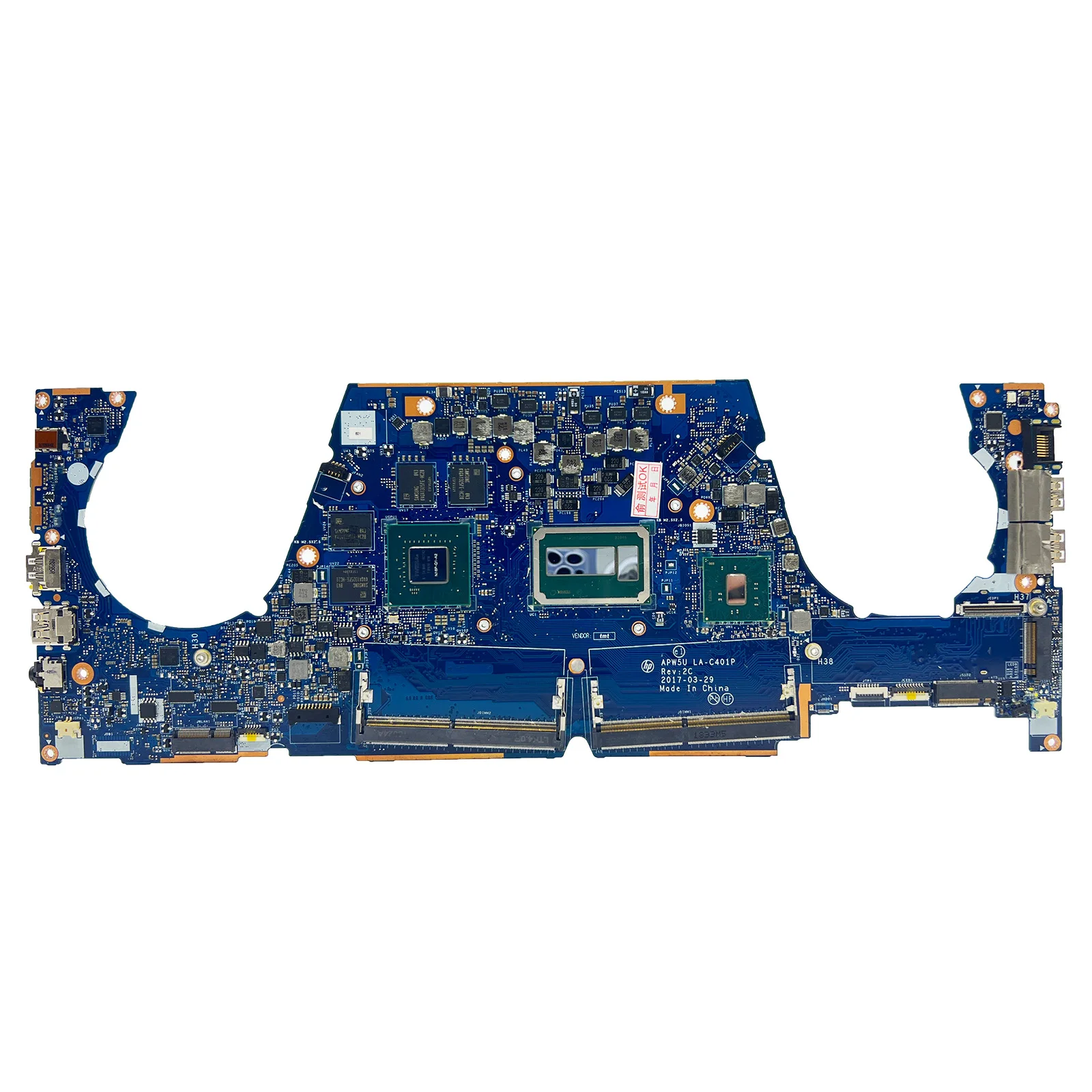 Mainboard For HP ZBook Studio G3 15 G3 Laptop Motherboard LA-C401P with CPU I7-6700HQ E3-1505M M1000M V4G 840934-601 840931-601