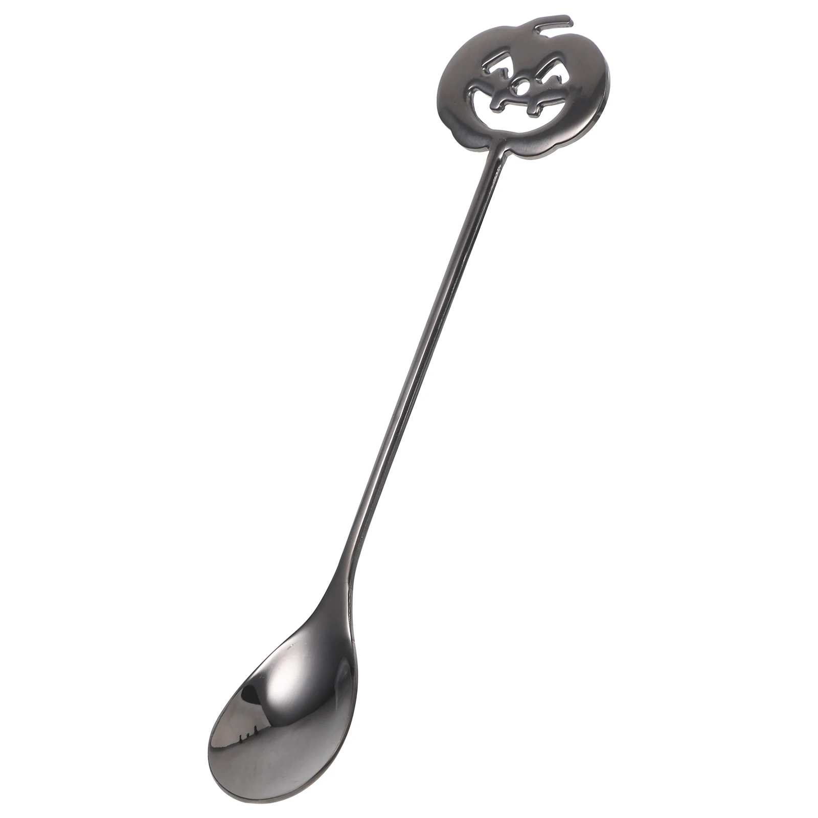 

Pumpkin Head Spoon Spoons Halloween Coffee Stirrers Yogurt Dinner Stainless Steel Appetizer Gothic Gold Serving