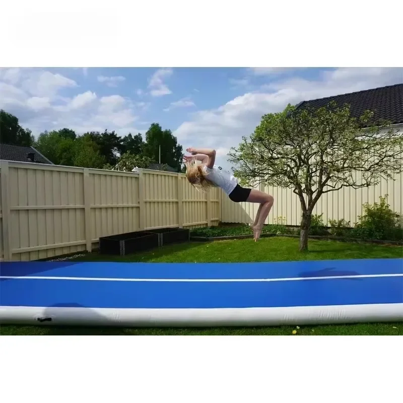 1MX1MX20CM-12MX2MX20CM Blue Air Track Gymnastics Inflatable Gymnastics Mat Multi-size Discount