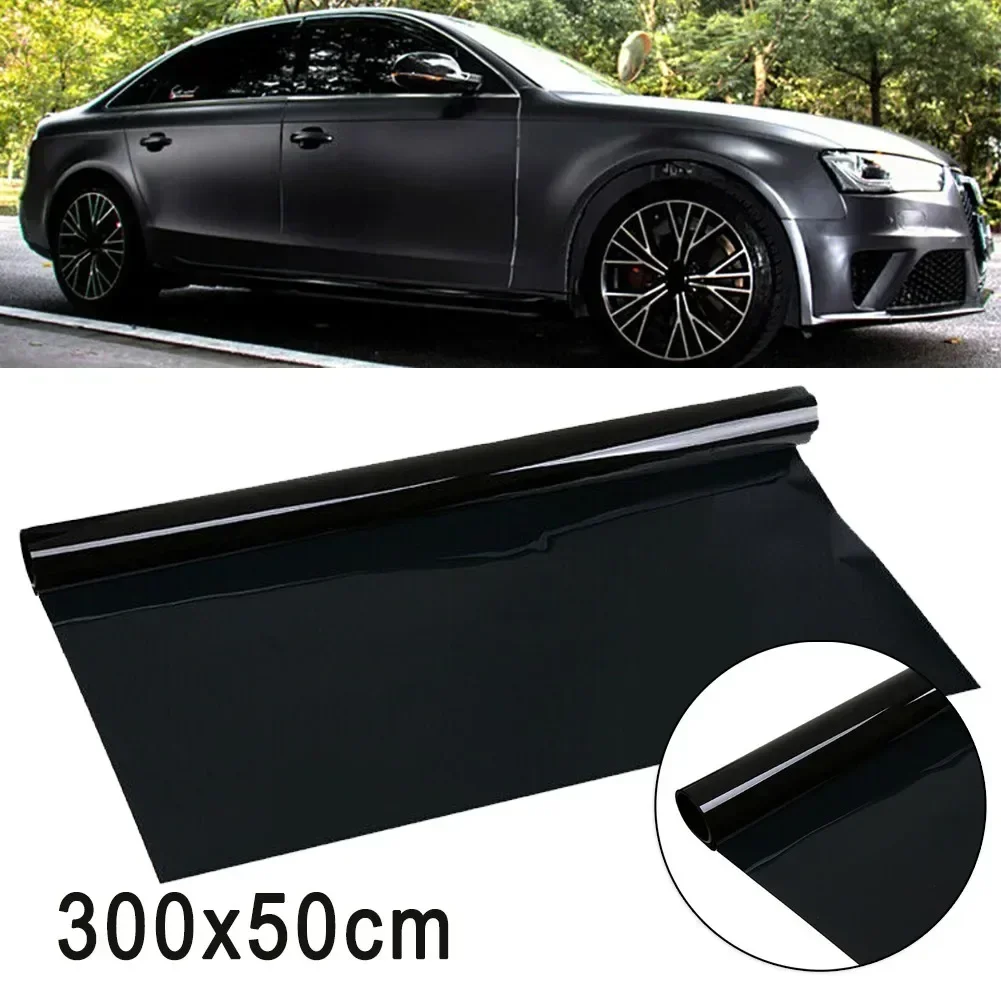 UV Blocker Window Tint Uncut Van Wrap 1% VLT 20 In X 10 Feet 50X300cm Auto Black Office PET Roll FILM High Quality