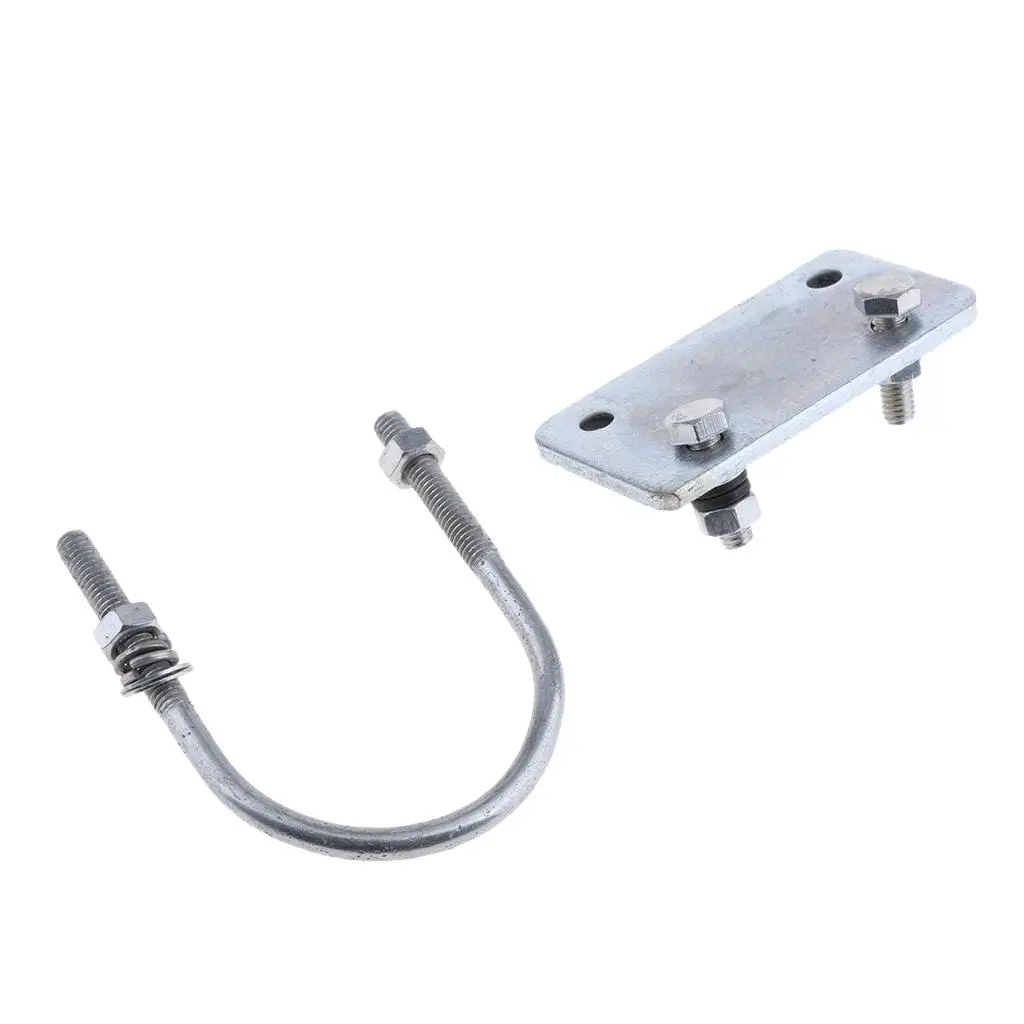 Engine Motorised Mounting Kit Silver U Bolts Bracket for 80cc Bicycle Engine Kit Easy Install for Mini Bikes 50cc