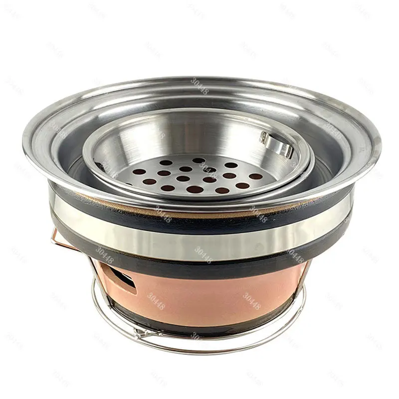 

Глиняная печь для барбекю, японский угольный гриль, горшок для барбекю, васаби, глиняная печь 3-го поколения, корейский угольный гриль