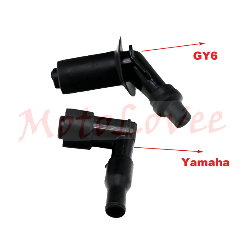 Motolovee 1Pc Rubber Plastic Spark Plug Cap Caps For Bike Motorcycle Scooter Quand Buggy GY6 125 CG125 ATV Dirt Pit