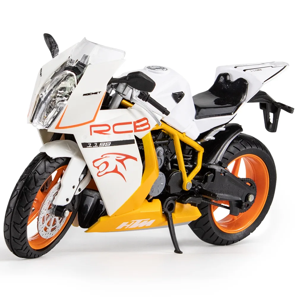 1:12 KTM RC8 Alloy Motorcycle Model Diecasts Sport Racing Moto Vehicles Decoration Ornaments Toys For Children Boys Gifts