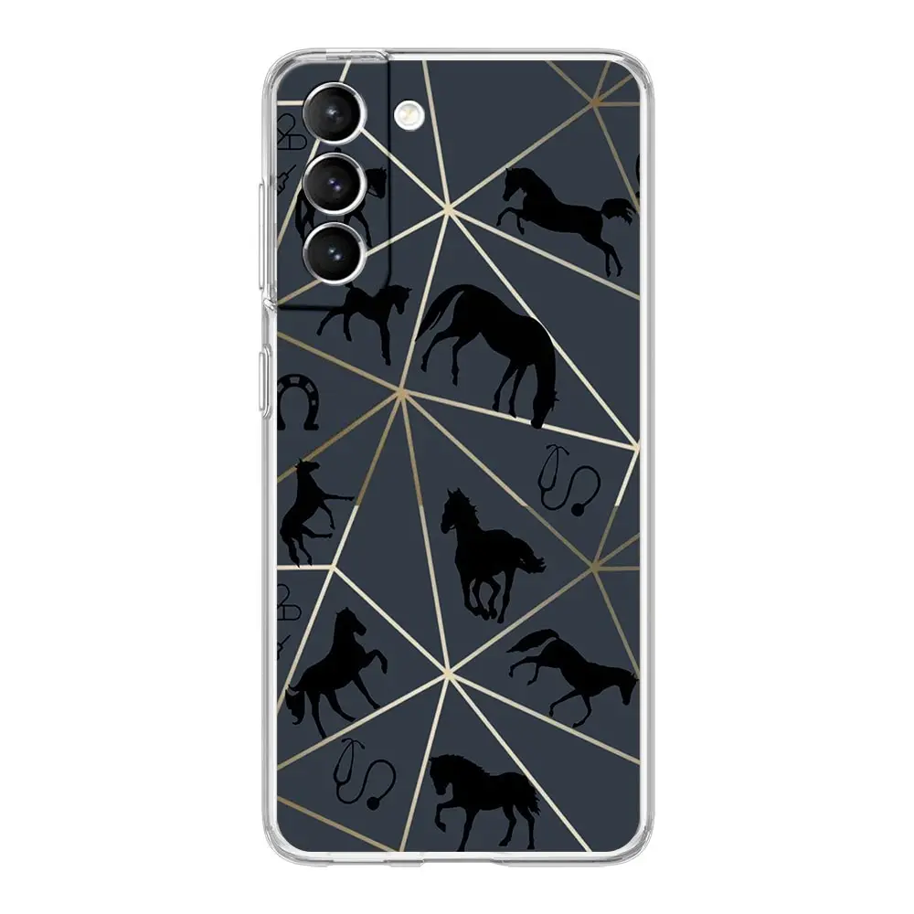 Frederik The Great beauty horse For Samsung Galaxy S22 S20 Ultra Phone Case S21 FE 5G S10E S9 S8 S10 Plus Note 20 Clear Cover