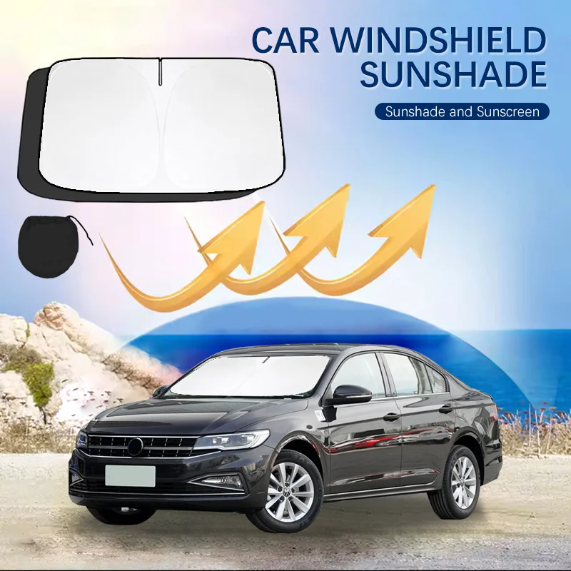 

Car Windshield Sun Shade Covers Front Window Sunscreen UV Parasol For Volkswagen VW Bora Summer Car Accessories
