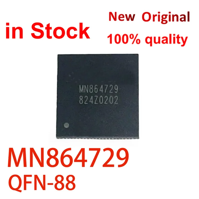(1 sztuka) 100% nowy MN 864729   QFN88 864729   Pasuje do układu HDMI PS5 PS4chip PS4 SLIM/PS4 PRO QFN układ sterujący IC w magazynie