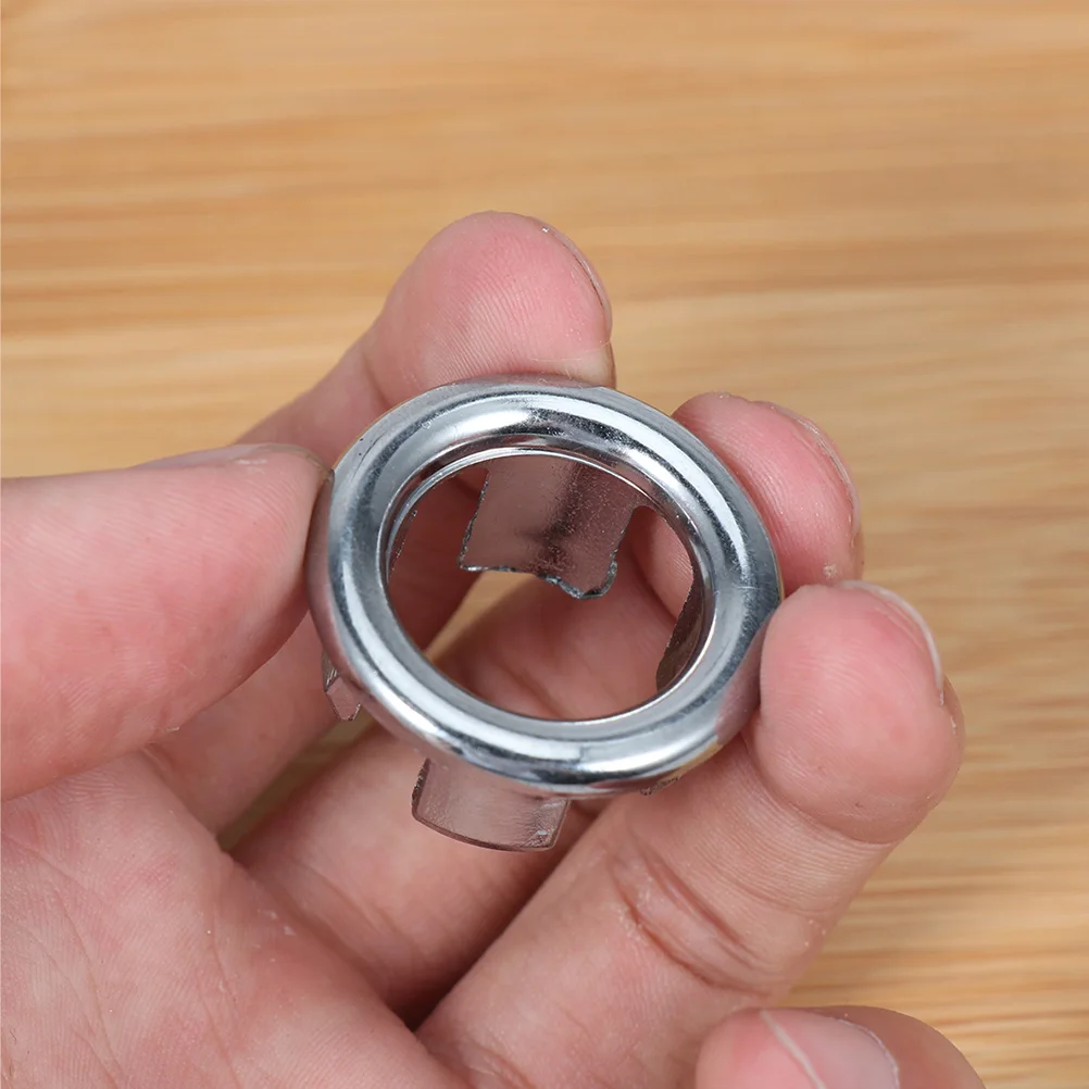 

20pcs Sink Covers Hole Accessories Bathroom Kitchen Round Silver Drain Smooth Edge Durable Home Sanitary Basin Hollow