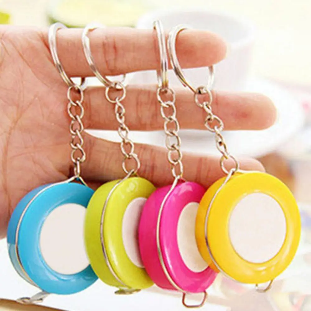 Colorful 1.5 Meters Quantity Tape Measure Keychain Tape Measure Clothing Size Candy Color