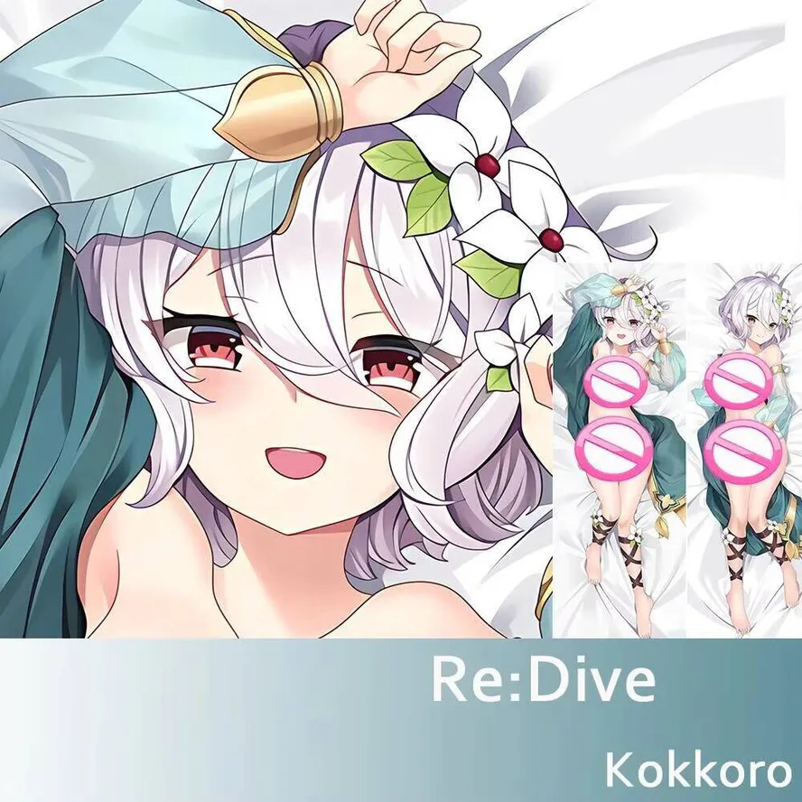 

Dakimakura Body Pillow Case Cover Anime Re:Dive Kokkoro Princess Connect Costume Cute Girl Hing