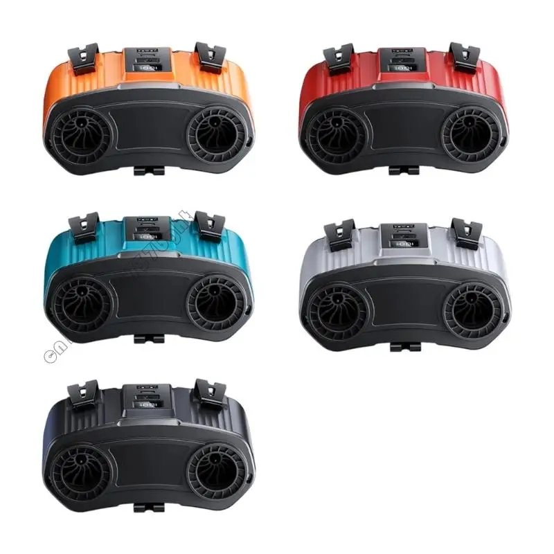 

24000 мАч портативная талия ремня вентилятора Портуальная вентилятор Портативный зажимной ремень охлаждения вентилятор 4xfb