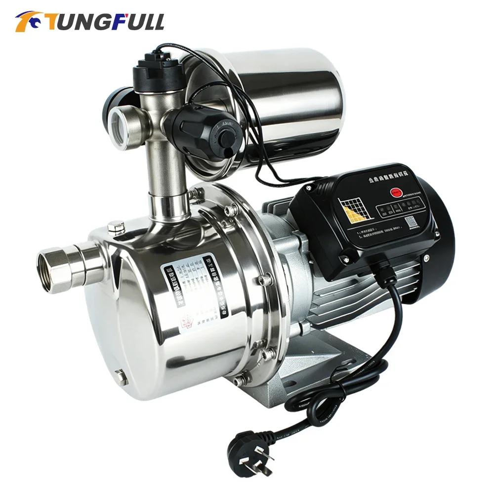 Household Fully Automatic Water Pump 550W-1100W Self-Priming Stainless Steel Silent Tap Booster Pump for Water Supply System