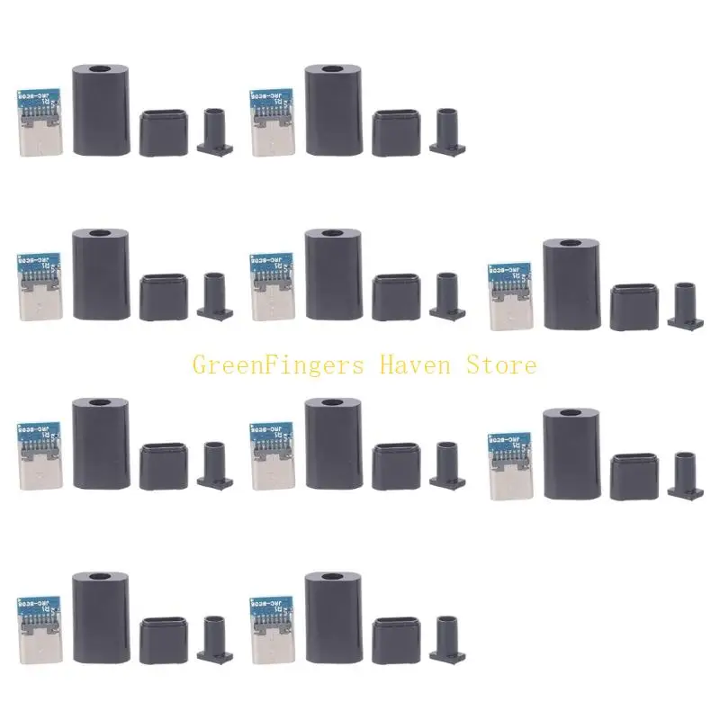 F68D Universal 14 Position USB C Receptacle Adapters to Solder Cable & Cable 24P Board
