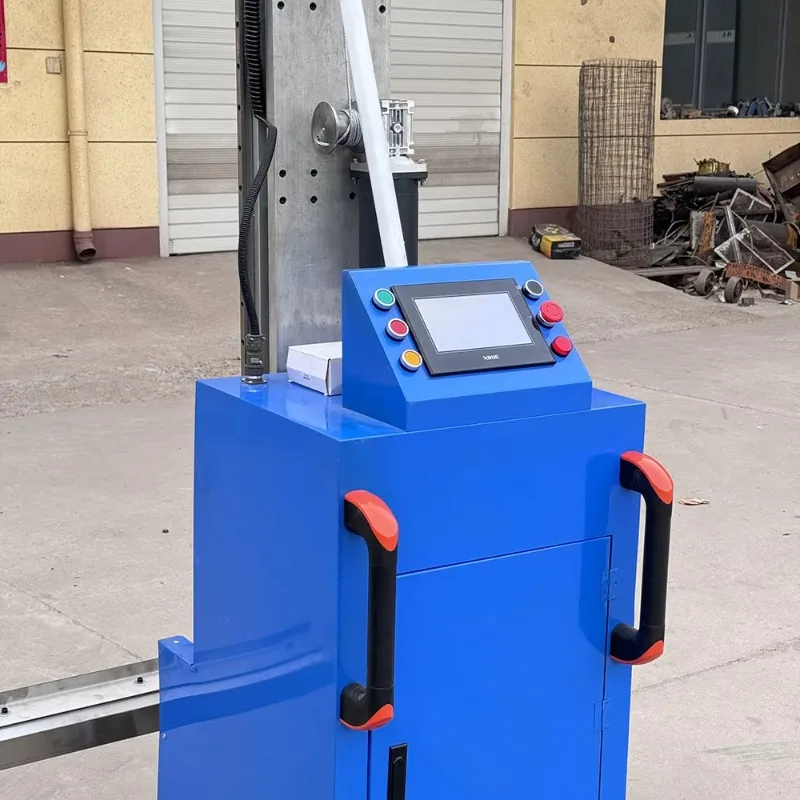 Mortar smoothing robot manufacturer, automatic mortar smoothing machine, video intelligent cement plastering