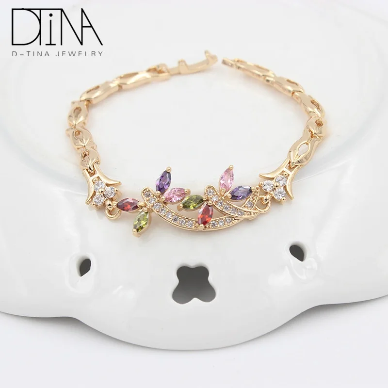 China wholesale saudi arabia jewelry gold bracelet for women