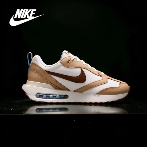 Nike Air Max Dawn Versatile, Comfortable, Cushioned, Breathable Low-Top Running Shoes for Men White/Brown IR7542-121
