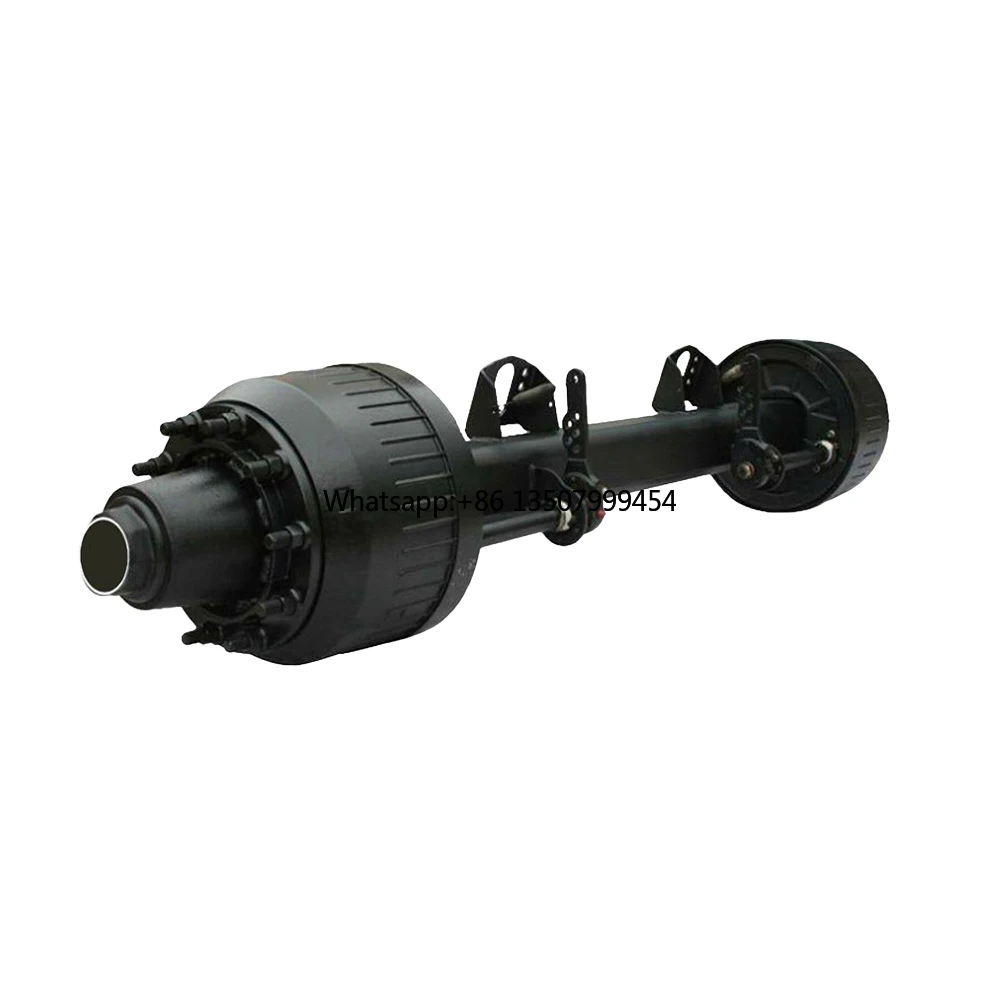 

High Quality China Supply Trailer Axle German Type Trailer 2 Axle 10 Bolt Wheel Hub Trailer Axle