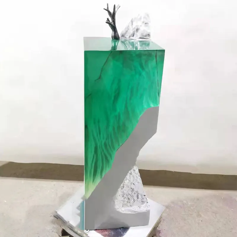 Sculpture Epoxy Transparent Resin Ocean Art Crafts Ornament Model House Decoration