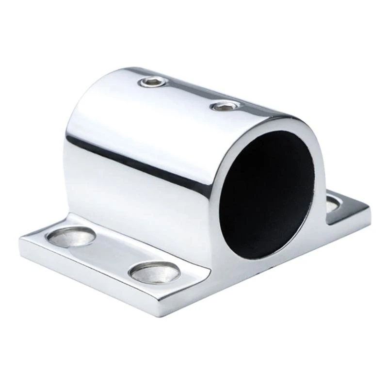 

Stainless Steel Boat Hardware Square Post Pipe Base Holder Support for Marine Deck Railings Yacht Handrail Installation