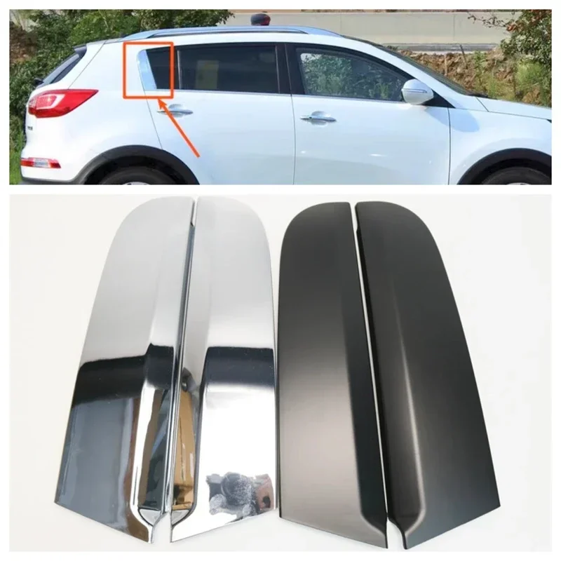 

Auto Rear Left Right Door C Pillar Frame Garnish Molding Trim Cover for KIA Sportage 2011 2012 2013 2014 2015 2016