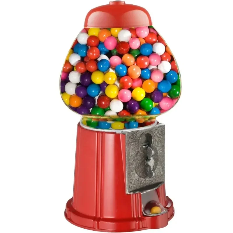 

2024 Wholesale Coin Token Operated 15" Candy Dispenser Toy Gumball Vending Game Machine Gumball Machine