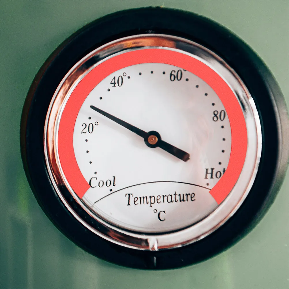 

6 Sheets Pressure Gauge Label Tags Reflective Waterproof Self Adhesive Red Pressure Gauge Identification Decals High Definition