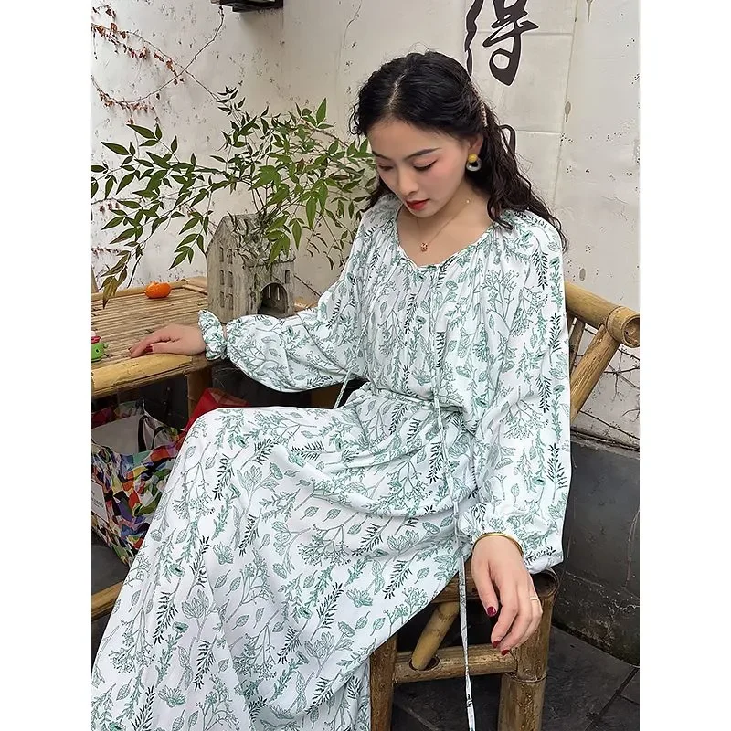 

Women Pure Cotton Vintage Nightgowns Robe Ruffles Nightie Long Night Dress Victorian Romantic Princess Sleepwear Nightdress